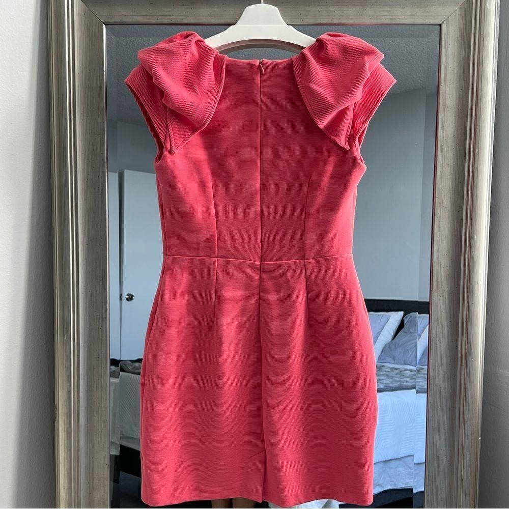 ASOS Classic Cocktail Mini Dress Coral Color Size 8. - Picture 8 of 8